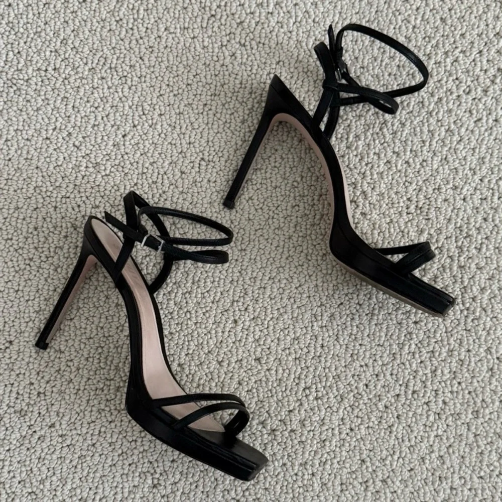 SCHUTZ Black Strappy Heels - Picture 9 of 13